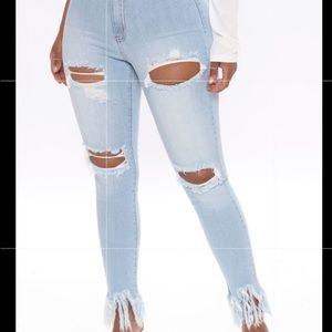 Fringe jeans